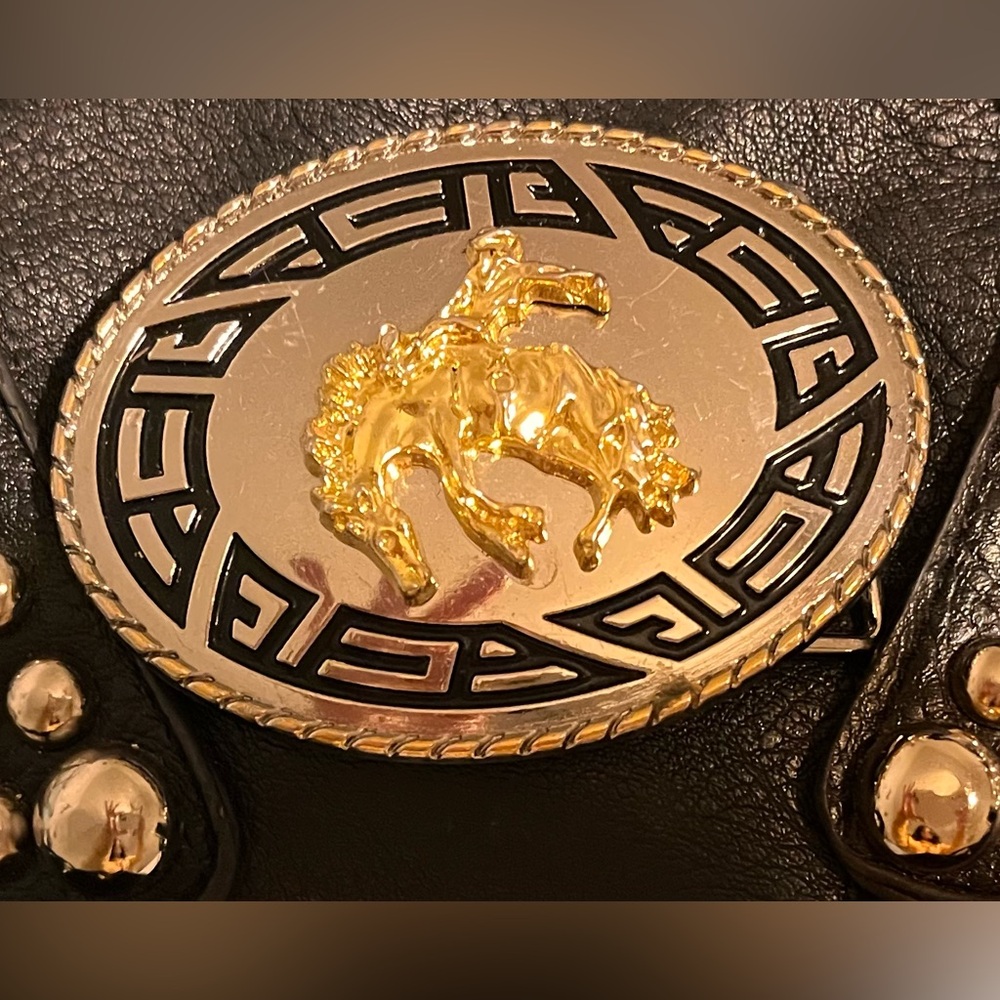 Belt Buckle Western/ Native American Style Print Saddle Bronc Rider Buckle